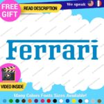 Fits Ferrari Vintage Decals Stickers Vinyl Die Oval Sports Cars Racing Formula 1 - Image 9