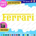 Fits Ferrari Vintage Decals Stickers Vinyl Die Oval Sports Cars Racing Formula 1 - Image 27