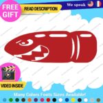 JDM Bullet Decals Stickers Vinyl Bill Super Mario Drift Stance Car Japan