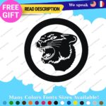 Fits Arctic Cat Decal Stickers Vinyl Snowmobile Head Sled Old Ski doo Team Round