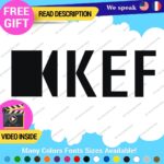 Fits KEF Decals Stickers Vinyl Speaker Sound  Bowers Tweeter Subwoofer Bookshelf