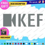 Fits KEF Decals Stickers Vinyl Speaker Sound  Bowers Tweeter Subwoofer Bookshelf - Image 18