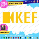 Fits KEF Decals Stickers Vinyl Speaker Sound  Bowers Tweeter Subwoofer Bookshelf - Image 3