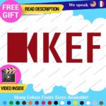 Fits KEF Decals Stickers Vinyl Speaker Sound  Bowers Tweeter Subwoofer Bookshelf - Image 5