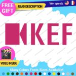 Fits KEF Decals Stickers Vinyl Speaker Sound  Bowers Tweeter Subwoofer Bookshelf - Image 8