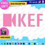 Fits KEF Decals Stickers Vinyl Speaker Sound  Bowers Tweeter Subwoofer Bookshelf - Image 9