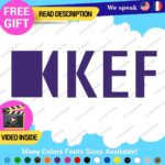 Fits KEF Decals Stickers Vinyl Speaker Sound  Bowers Tweeter Subwoofer Bookshelf - Image 10