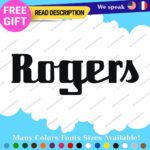 Roger Drums Stickers Decals Vinyl Vintage  Old Logo Bass Reso XP-8 `Head USA