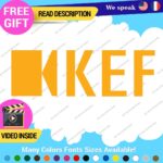 Fits KEF Decals Stickers Vinyl Speaker Sound  Bowers Tweeter Subwoofer Bookshelf - Image 26