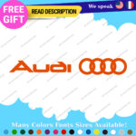 Fits Audi Quattro Stickers Decal Vinyl Door Sport AWD Racing Line S Car e-tron - Image 14