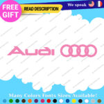 Fits Audi Quattro Stickers Decal Vinyl Door Sport AWD Racing Line S Car e-tron - Image 16