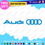 Fits Audi Quattro Stickers Decal Vinyl Door Sport AWD Racing Line S Car e-tron - Image 20