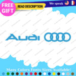 Fits Audi Quattro Stickers Decal Vinyl Door Sport AWD Racing Line S Car e-tron - Image 7