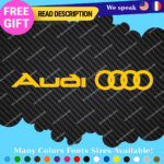 Fits Audi Quattro Stickers Decal Vinyl Door Sport AWD Racing Line S Car e-tron - Image 10
