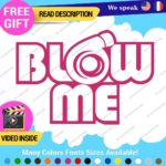 Blow Me Turbo Supercharger Decals Stickers Vinyl Euro JDM Car Boost Japan Drift