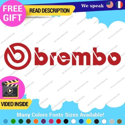 Fits Brembo Decals Stickers Vinyl Brake Wheel Caliper Part Tunning JDM Drif