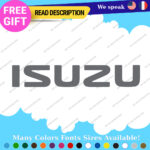 Fits Gray ISUZU Decals Stickers Vinyl Tailgate Truck DMAX NPR MU XD Tail Bedside