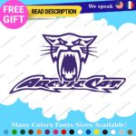 Fits Large Arctic Cat Decals Stickers Vinyl Name Snowmobile Head Sled Ski Team - Image 20
