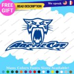 Fits Large Arctic Cat Decals Stickers Vinyl Name Snowmobile Head Sled Ski Team - Image 24