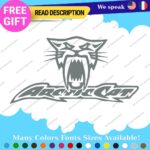 Fits Large Arctic Cat Decals Stickers Vinyl Name Snowmobile Head Sled Ski Team - Image 4