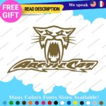 Fits Large Arctic Cat Decals Stickers Vinyl Name Snowmobile Head Sled Ski Team - Image 8