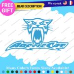 Fits Large Arctic Cat Decals Stickers Vinyl Name Snowmobile Head Sled Ski Team - Image 10