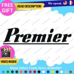 Fits Premier Drum Decal Stickers Vinyl Bass Music 70s Snare Cymbal Percusion Set