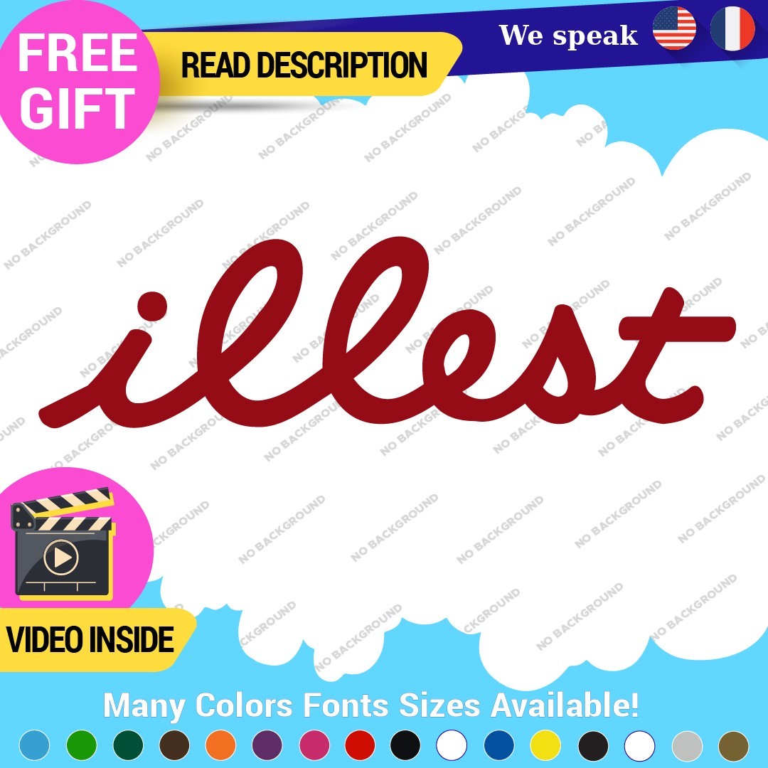 Illest Decals Stickers Vinyl Car Race Drift Lowered JDM Scrape Fresh Tunning 297727649970 Illest Decals Stickers Vinyl Car Race Drift Lowered JDM Scrape Fresh Tunning - Image 1