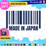 Made in Japan Decals Stickers Vinyl Barcode Car Race Drift Lowered JDM UPC Low - Image 12