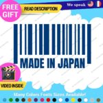 Made in Japan Decals Stickers Vinyl Barcode Car Race Drift Lowered JDM UPC Low - Image 13