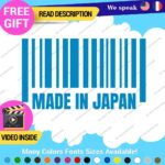 Made in Japan Decals Stickers Vinyl Barcode Car Race Drift Lowered JDM UPC Low - Image 14