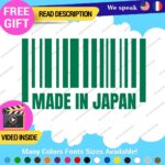 Made in Japan Decals Stickers Vinyl Barcode Car Race Drift Lowered JDM UPC Low - Image 16