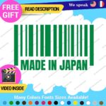 Made in Japan Decals Stickers Vinyl Barcode Car Race Drift Lowered JDM UPC Low - Image 18