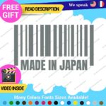 Made in Japan Decals Stickers Vinyl Barcode Car Race Drift Lowered JDM UPC Low - Image 19