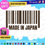 Made in Japan Decals Stickers Vinyl Barcode Car Race Drift Lowered JDM UPC Low - Image 20