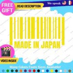 Made in Japan Decals Stickers Vinyl Barcode Car Race Drift Lowered JDM UPC Low - Image 5