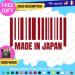 Made in Japan Decals Stickers Vinyl Barcode Car Race Drift Lowered JDM UPC Low - Image 6