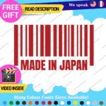 Made in Japan Decals Stickers Vinyl Barcode Car Race Drift Lowered JDM UPC Low - Image 7