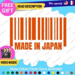 Made in Japan Decals Stickers Vinyl Barcode Car Race Drift Lowered JDM UPC Low - Image 8