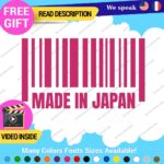 Made in Japan Decals Stickers Vinyl Barcode Car Race Drift Lowered JDM UPC Low - Image 9