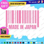 Made in Japan Decals Stickers Vinyl Barcode Car Race Drift Lowered JDM UPC Low - Image 10