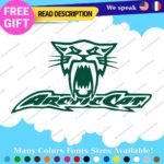 Fits Large Arctic Cat Decals Stickers Vinyl Name Snowmobile Head Sled Ski Team - Image 26