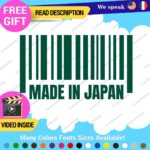 Made in Japan Decals Stickers Vinyl Barcode Car Race Drift Lowered JDM UPC Low - Image 27