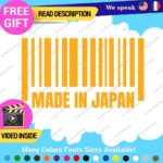 Made in Japan Decals Stickers Vinyl Barcode Car Race Drift Lowered JDM UPC Low - Image 26