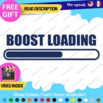 Boost Loading Decals Stickers Vinyl Car JDM Turbo Racing NOS Drift Windshield - Image 11