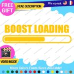 Boost Loading Decals Stickers Vinyl Car JDM Turbo Racing NOS Drift Windshield - Image 3