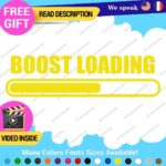 Boost Loading Decals Stickers Vinyl Car JDM Turbo Racing NOS Drift Windshield - Image 4