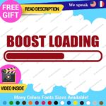 Boost Loading Decals Stickers Vinyl Car JDM Turbo Racing NOS Drift Windshield - Image 5