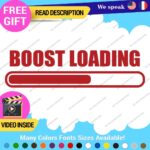 Boost Loading Decals Stickers Vinyl Car JDM Turbo Racing NOS Drift Windshield - Image 6