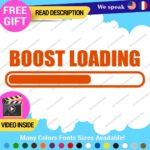 Boost Loading Decals Stickers Vinyl Car JDM Turbo Racing NOS Drift Windshield - Image 7